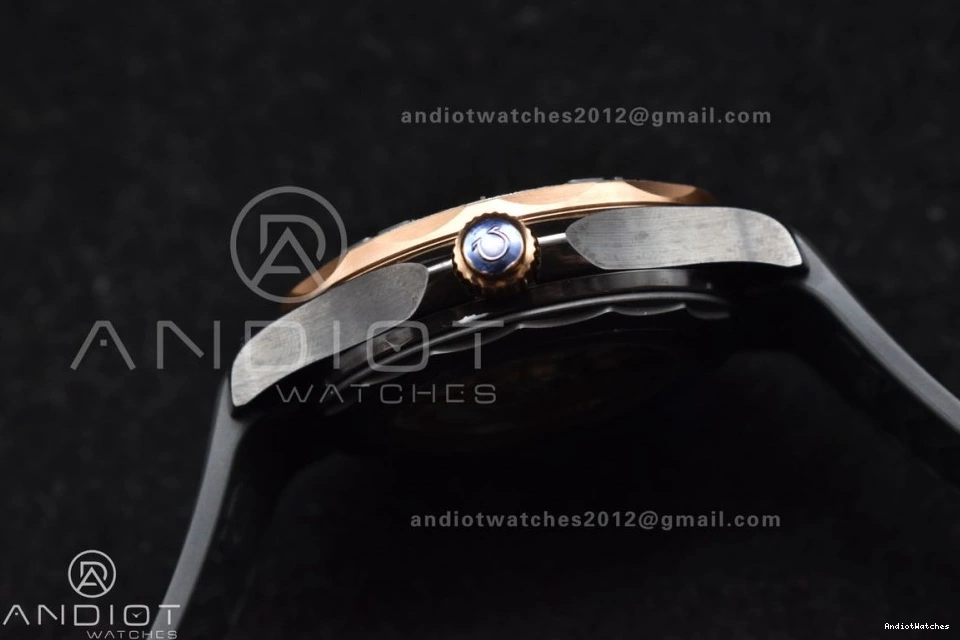 Black A Strap RG 300m Neat 1:1 Dial Seamaster Black VSF 1070 Ceramic Best on Bezel Black Edition 43.5mm Rubber 1112